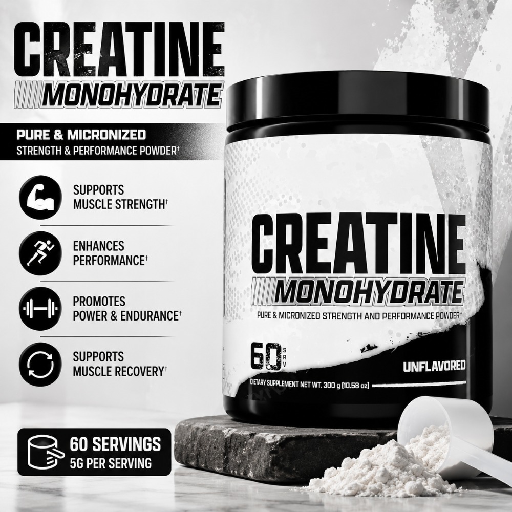 Creatine Monohydrate Powder - مسحوق الكرياتين مونوهيدرات المطحون بدقة 300
