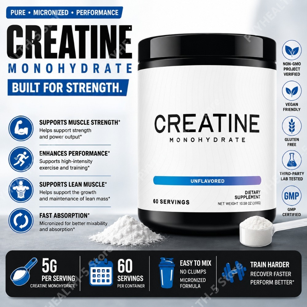 Creatine Monohydrate Powder - مسحوق الكرياتين مونوهيدرات 5000 ملغ، 60