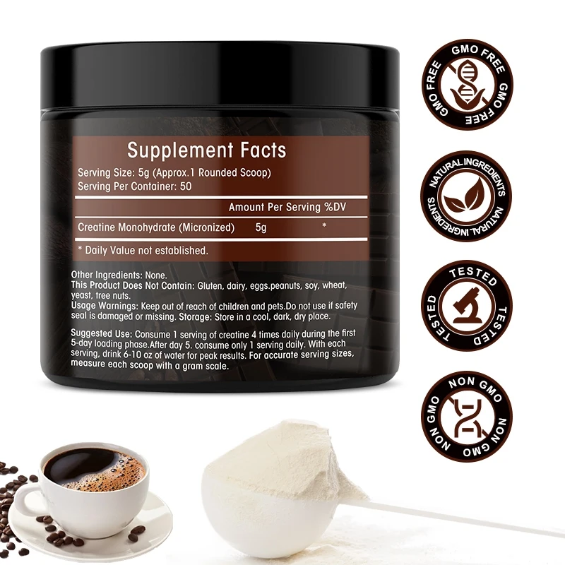 Creatine Monohydrate Powder - كيكسينش كرياتين مسحوق نكهة القهوة |