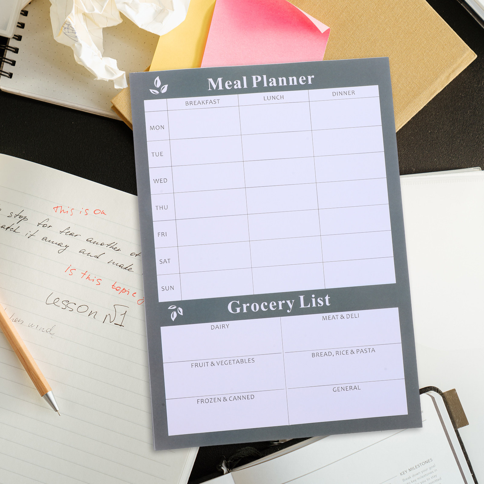 دفتر تخطيط وجبات منزلي قابل لل - مراجعة Fitness Nutrition Guide وسعره